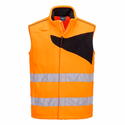 Immagine di Pw2 gilet in pile hi-vis PORTWEST PW231 colore arancione/nero taglia L