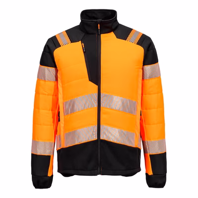Immagine di Pw3 hi-vis hybrid baffle jacket PORTWEST T170 colore arancione/nero taglia L