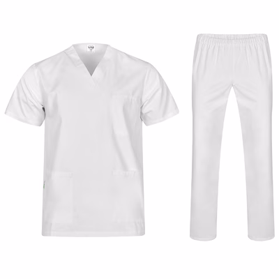 Immagine di Completo unisex GLOBAL TRADING COLOMBO colore bianco taglia S