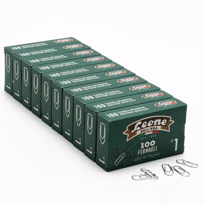 Immagine di Fermagli antiruggine LEONE n. 1/mm 20 scat. 100 pz