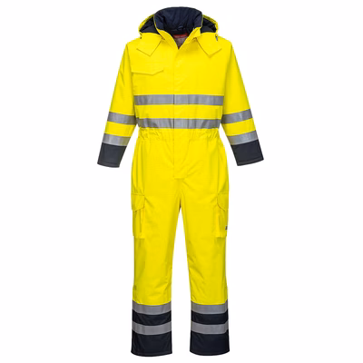 Immagine di Tuta da lavoro multinorma PORTWEST S775 colore giallo/blu navy taglia XL