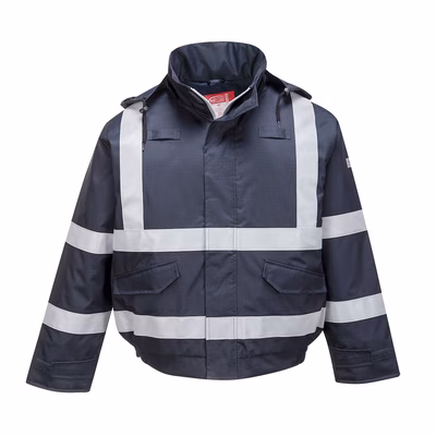 Immagine di Bomber bizflame rain multinorma PORTWEST S783 colore blu navy taglia L