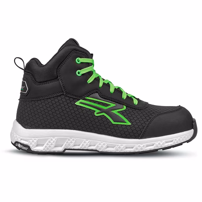 Immagine di Calzatura alta U-POWER GEB ESD S3S CI HI HRO FO SR nero/verde taglia 36