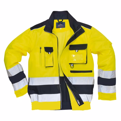 Immagine di Giacca lille hi-vis PORTWEST TX50 colore giallo/blu navy taglia L