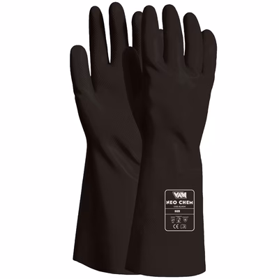 Immagine di Guanto in neoprene VAM NEO CHEM colore nero taglia S - paio