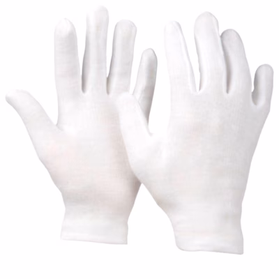 Immagine di Guanto in cotone leggero VAM SENSI-COT colore bianco taglia 7-8 - paio