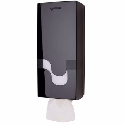 Immagine di Dispenser carta igienica interfogliata CELTEX MEGAMINI colore nero