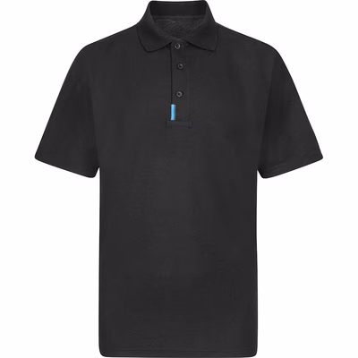 Immagine di Polo da lavoro maniche corte WX3 PORTWEST T720 colore nero taglia XXXL