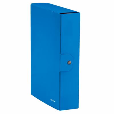Immagine di Portaprogetti LEITZ WOW dorso cm 8 azzurro metal
