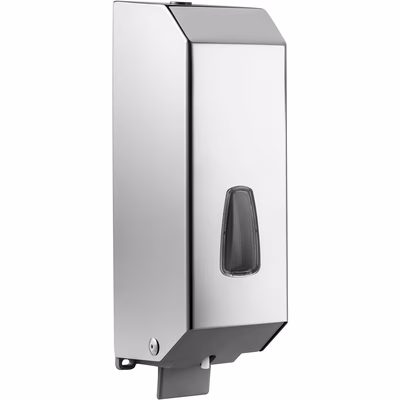 Immagine di Dispenser inox lucido MARPLAST PULL SOAP R 1200 X sapone liquido 1,2l a riempimento montag. a muro