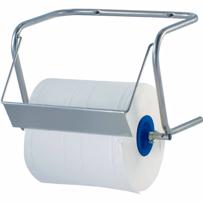 Immagine di Supporto pensile in metallo inox satinato MARPLASTT per rotoli industriali