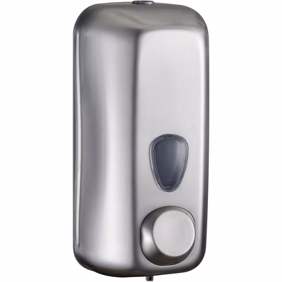 Immagine di Dispenser inox lucido MARPLAST SOAP R PLUS INOX sapone liquido a riempimento montaggio a muro