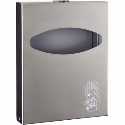 Immagine di Dispenser carta copriwater mini piegata in 4 inox satinato MARPLAST 530 INOX montaggio a muro