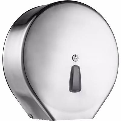 Immagine di Portarotoli carta igienica maxi jumbo inox lucido MARPLAST JUMBINOX MAXI montaggio a muro