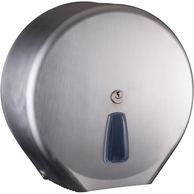 Immagine di Portarotoli carta igienica mini jumbo inox lucido MARPLAST JUMBINOX MINI montaggio a muro