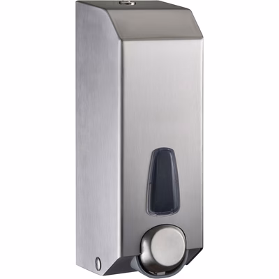 Immagine di Dispenser inox satinato MARPLAST PULL SOAP R 1200 X sapone liquido a riempimento a cartuccia/sacca