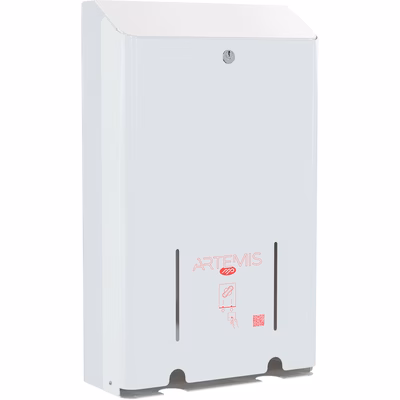 Immagine di Dispenser laccato bianco MARPLAST ARTEMIS per assorbenti Ladies con montaggio a muro