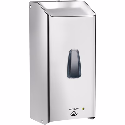 Immagine di Dispenser inox lucido MARPLAST E-SOAP R INOX sapone liquido a riempimento a fotocellula elettronico