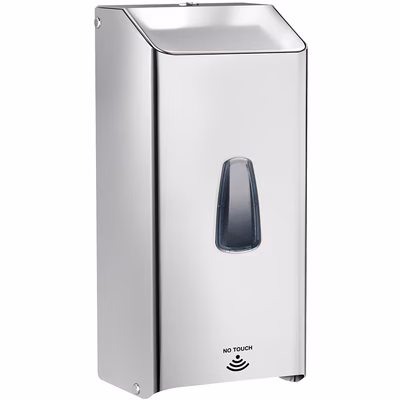 Immagine di Dispenser inox lucido MARPLAST E-FOAM C INOX sapone schiuma a fotocellula montaggio a muro