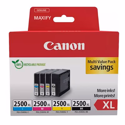 Immagine di Multipack CANON PGI-2500XL 9254B010AA B/C/M/Y