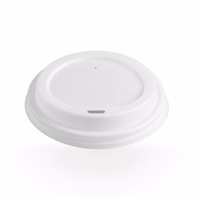 Immagine di Coperchio USOBIO in c-pla per bevande calde bicchiere 360 ml