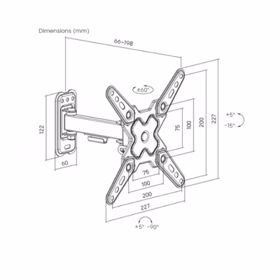 Immagine di Staffa 2 snodi