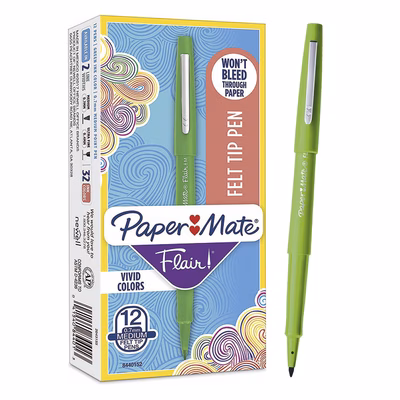 Immagine di Pennarello PAPERMATE FLAIR punta fine colore verde