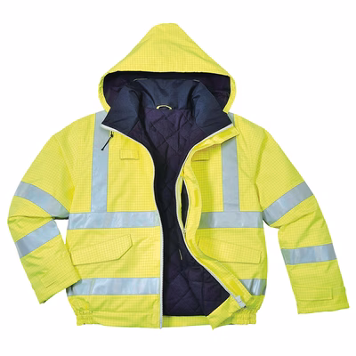 Immagine di Bomber bizflame multinorma alta visibilità PORTWEST S773 colore giallo taglia M