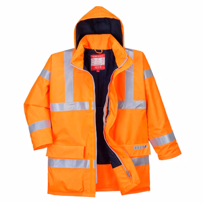 Immagine di Giacca bizflame rain multinorma hi-vis PORTWEST S778 colore arancione taglia M