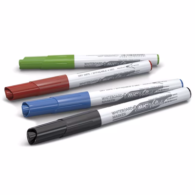 Immagine di Pennarello per lavagne bianche BIC VELLEDA 1741 punta tonda colori assortiti