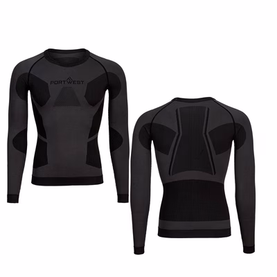 Immagine di Dynamic air baselayer top PORTWEST B173 colore antracite taglia L