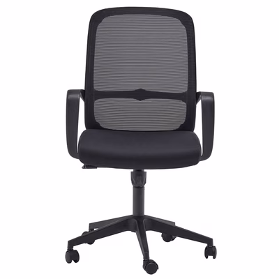 Immagine di Sedia visitatore e meeting c/braccioli MSTYLE HERBY colore nero
