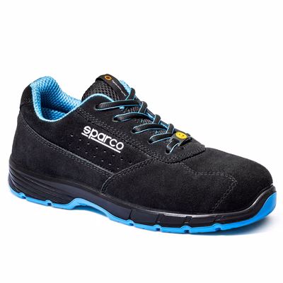 Immagine di Calzatura bassa SPARCO HORIZON MORENO-DB ESD S1PS SR FO colore nero/azzurro taglia 35