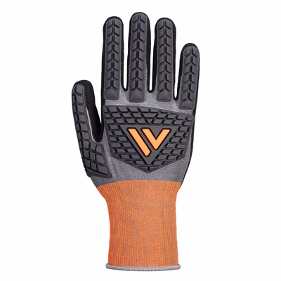 Immagine di Guanto da impatto in nitrile ct cut d18 PORTWEST CT46 colore grigio/nero taglia L