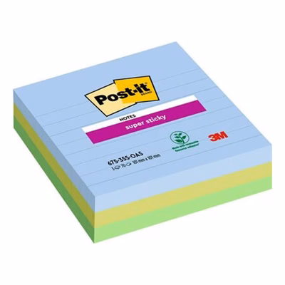 Immagine di Post-it 3M 675-3ssmx super stick ultrac. 100x100