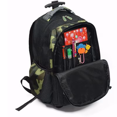 Immagine di Zainetto trolley fantasia grigio