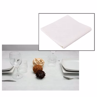 Immagine di Coprimacchia in TNT polipropilene ROIAL HAPPY HOUR 100x100 colore bianco 100 pezzi