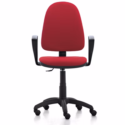 Immagine di Sedia operativa VIKY con braccioli rosso