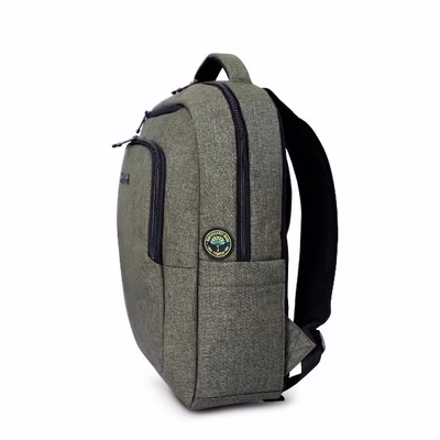 Immagine di Accessori notebook rpet Kaki URBAN FACTORY CYCLEE CITY: ECO BACKPACK FOR 15.6 COMPUTER ECB35UF