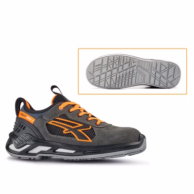 Immagine di Calzatura bassa RYDER S1PS ESD FO SR grigio/arancio taglia 39