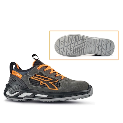 Immagine di Calzatura bassa RYDER S1PS ESD FO SR grigio/arancio taglia 47