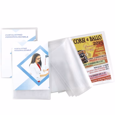Immagine di Portalistino personalizz. 60 buste trasparenti