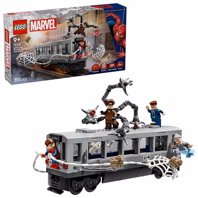 Immagine di Costruzioni LEGO Spider-Man contro Doc Ock: duello sul treno 76321