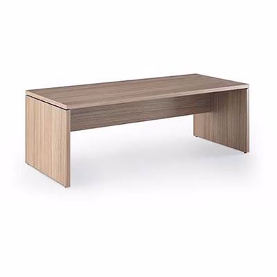 Immagine di Scrivania direzionale STYLE cm 210x90xH74 strutt.fianco legno finitura ciliegio arabis