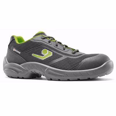 Immagine di Calzatura bassa BASE EUSTON S1PS LG SC FO SR grigio/verde taglia 43
