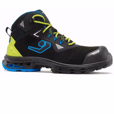 Immagine di Calzatura alta BASE BOSTON S3S ESD SC LG FO SR nero/azzurro taglia 45