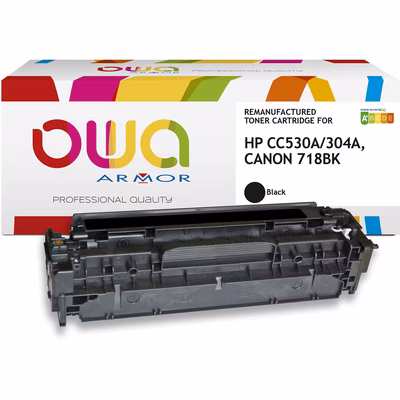 Immagine di Toner Laser rigenerato OWA HP CC530A nero
