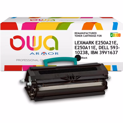 Immagine di Toner Laser rigenerato OWA LEXMARK E250A11E nero