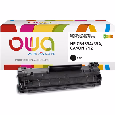 Immagine di Toner Laser rigenerato OWA HP CB435A nero