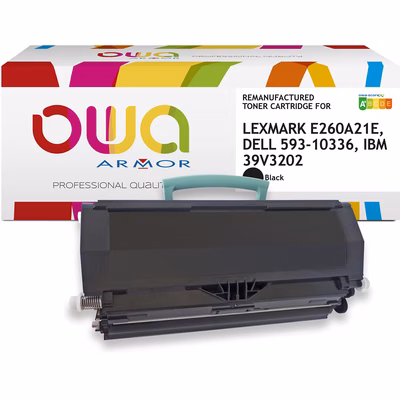 Immagine di Toner Laser rigenerato OWA LEXMARK 0E260A11E nero